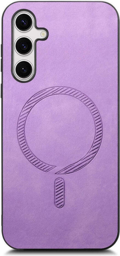 Samsung Galaxy S25 Kunst Skinn Deksel - MagSafe Kompatibel - Lilla