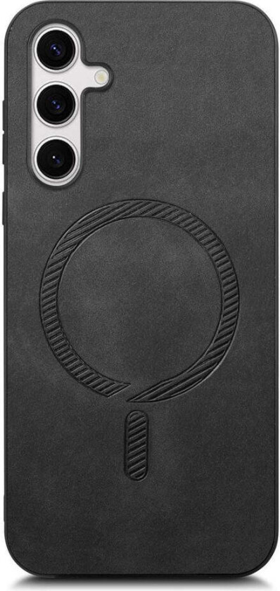 Samsung Galaxy S25 Kunst Skinn Deksel - MagSafe Kompatibel - Svart