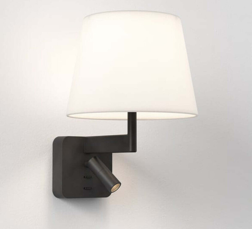 Beaumont reader vegglampe - uten skjerm - Svart