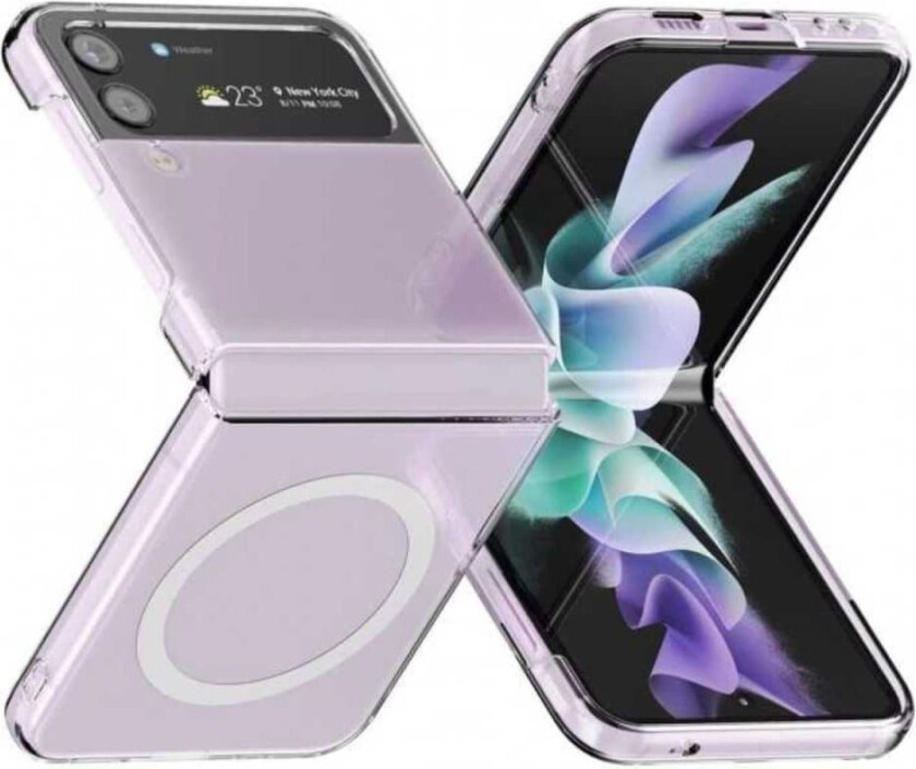 Galaxy Z Flip 3 Magsafe Mobildeksel Gjennomsiktig