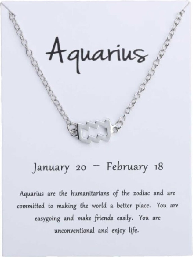 Gavearmbåndstjernetegn Vannmannen Vannmannsarmbånd sølv