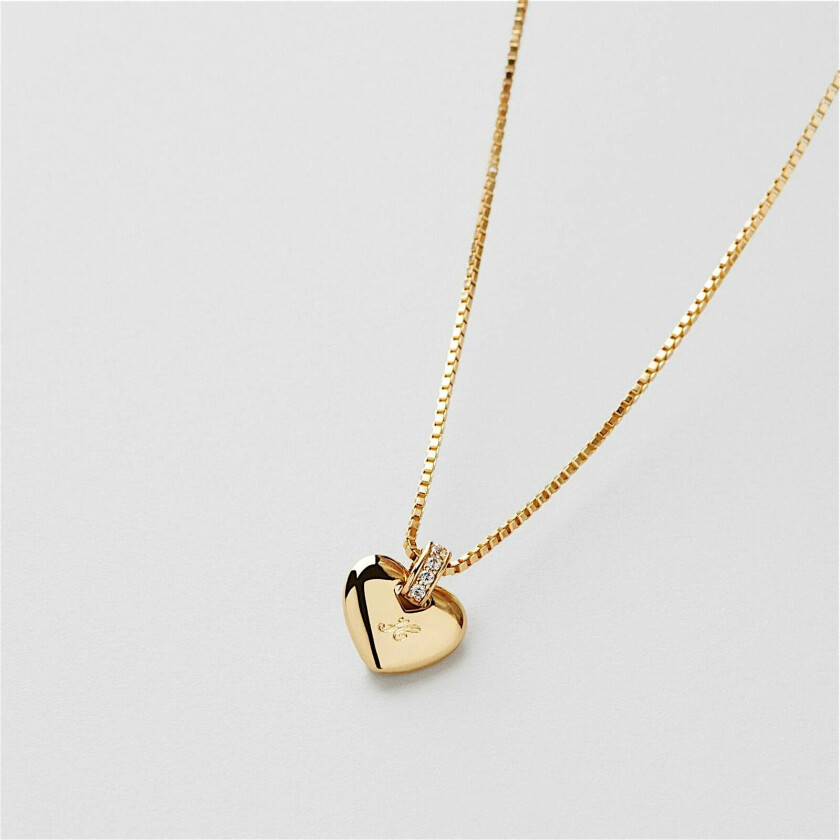 Heart Halskjede gravering