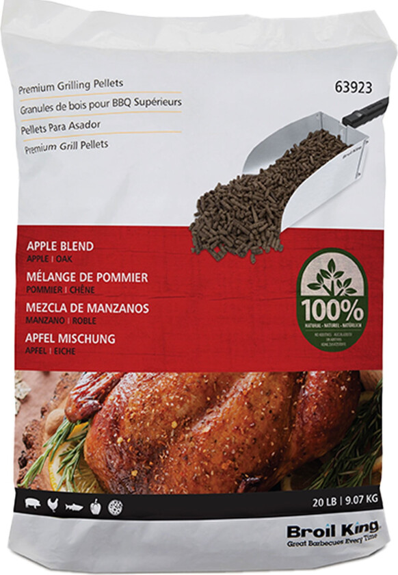 Pellets eple og eik, 9 kg