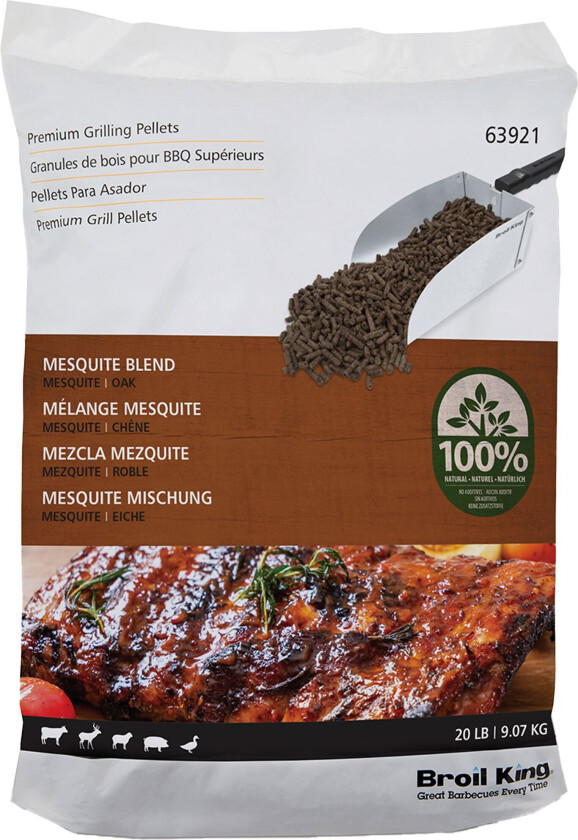 Pellets mesquite og eik, 9 kg