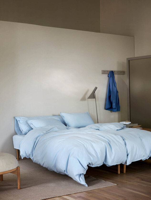 Frøya sengesett lys blå