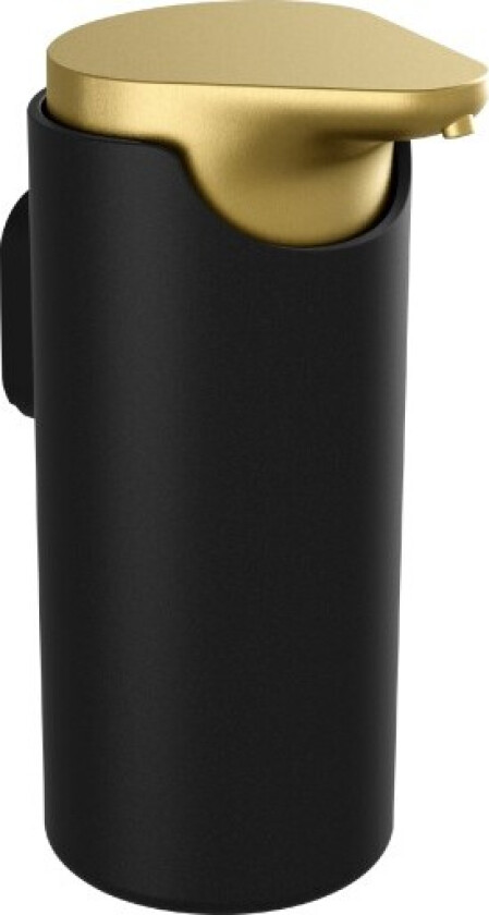 Style såpedispenser, sort/børstet messing