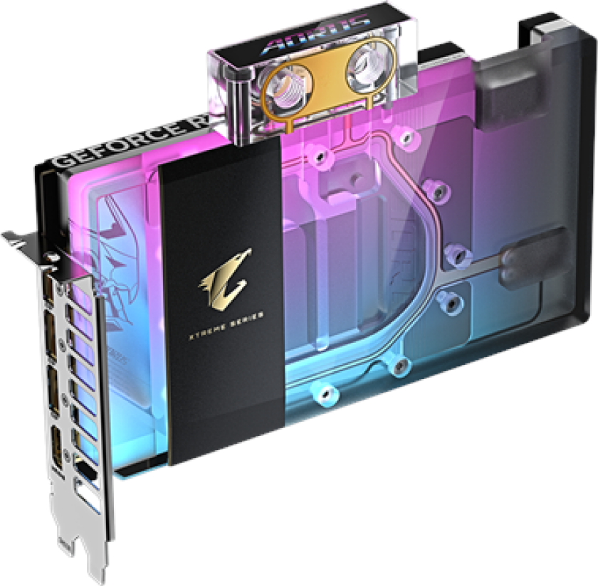 GeForce RTX 5080 AORUS Xtreme WaterForce WB - 16GB GDDR7 RAM - Grafikkort