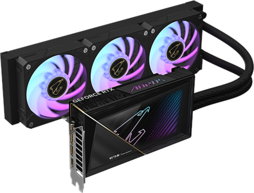 GeForce RTX 5080 AORUS Xtreme WaterForce - 16GB GDDR7 RAM - Grafikkort