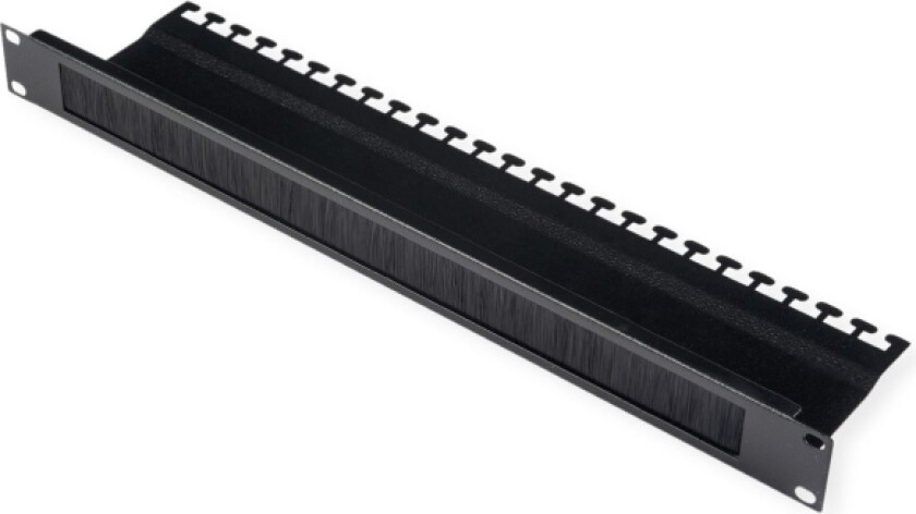 Roline 26.21.0028, Kabelguide, Svart, Stål, 1U, 25,4 Cm (10"), 483 Mm