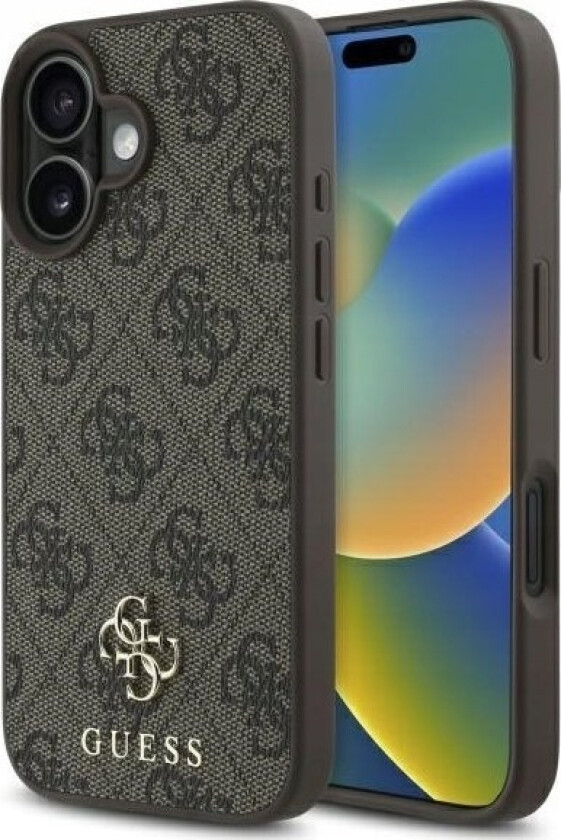 Pu 4G Liten Metalllogo Magsafe-Deksel Til Iphone 16 Brun