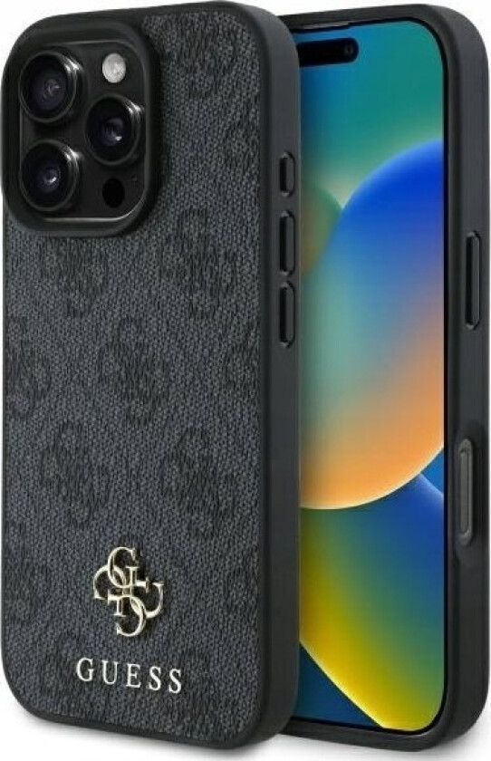 Pu 4G Liten Metalllogo Magsafe-Deksel Til Iphone 16 Pro Grå