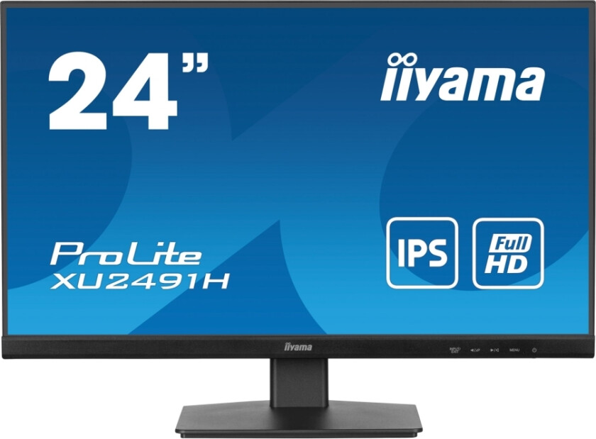 Prolite Xu2491h-B1 - Led-Skjerm - 24" (23.8" Synlig) - 1920 X 1080 Full Hd (1080P) @ 100 Hz - Ips - 300 Cd/M² - 1300:1 - 0.5 Ms - Hdmi, Displa