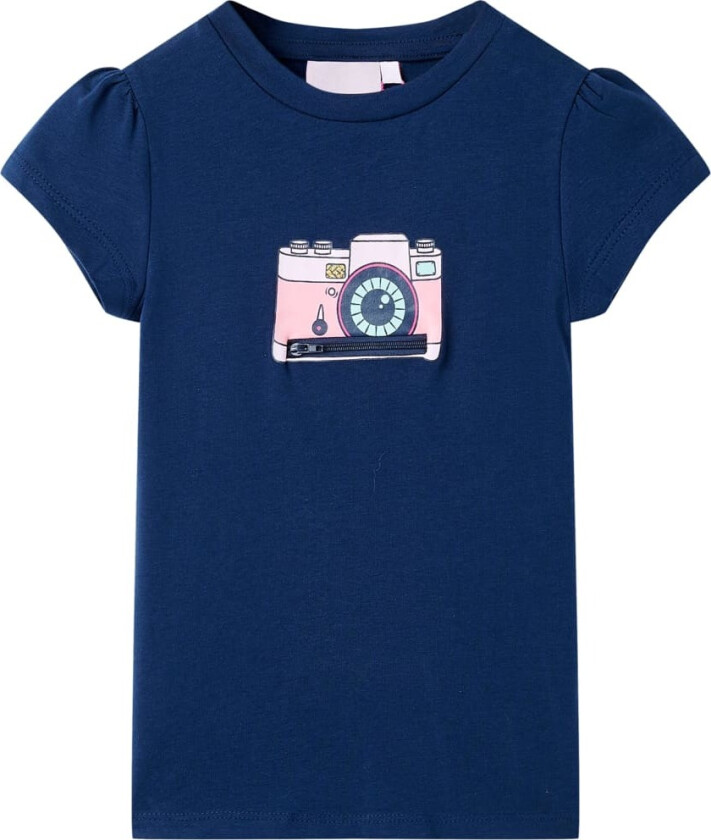 T-skjorte for barn marineblå 116