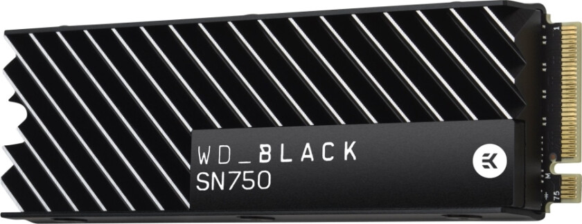 Wd Black Sn750 Nvme Ssd Wds500g3xhc - Ssd - 500 Gb - Intern - M.2 2280 - Pcie 3.0 X4 (Nvme) - Integrert Kjøle