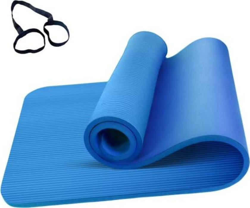 NBR Anti-Skli Yogamatte Treningsmatte (Blå) blue
