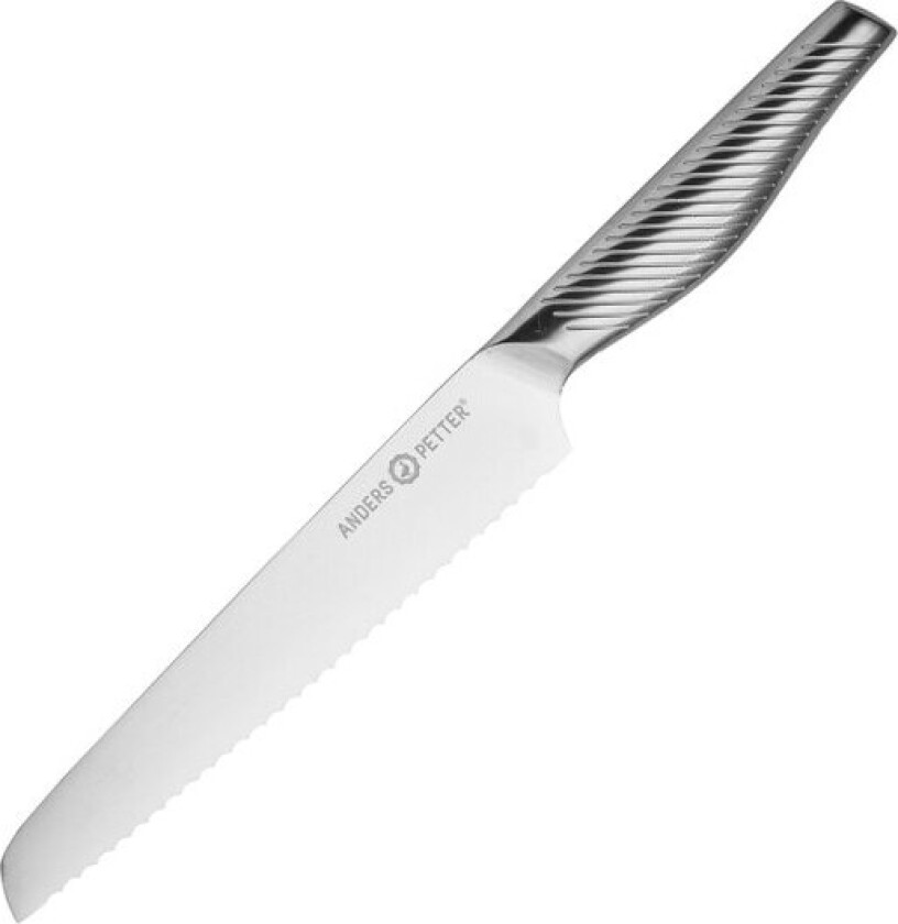 Brødkniv 33,5 cm børstet stål