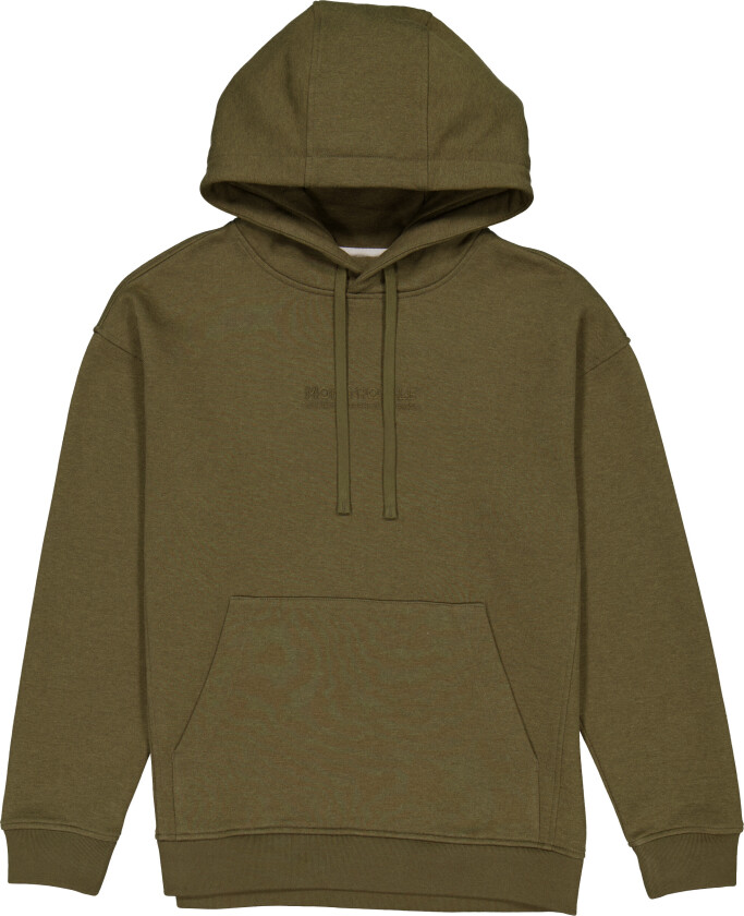 Verdant Merino Cotton Hoody Dark Olive