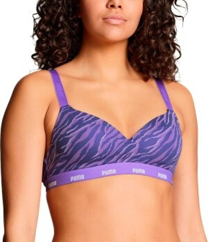 BH Printed Padded Top Lilla bomull X-Large Dame