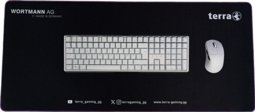 Ag Terra Mousepad Xxl Neon Gaming Black/Purple Lila Umkettelung 900 X 400 X 3 Mm