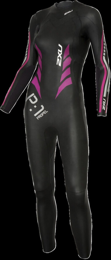 P:1 PROPEL WETSUIT- W Black/Pink Peacock