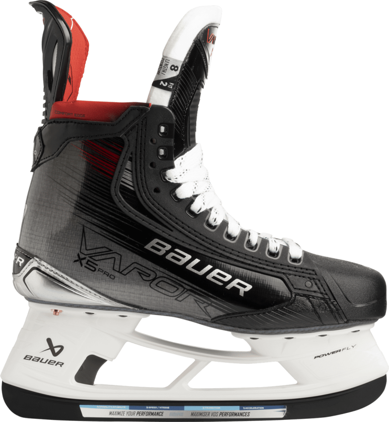bauer S23 Vapor X5 Pro Skate 23/24, hockeyskøyte uten skøytestål, intermediate Fit3 (Wide)