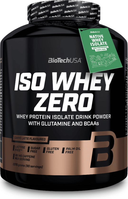 Iso Whey Zero 2270g Caffé latte, proteinpulver Caffé latte