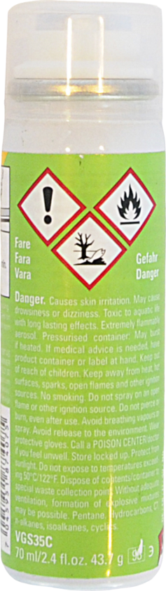 Grip Wax Spray VGS35C Base 70 ml 24/25, grunnvoksspray STD