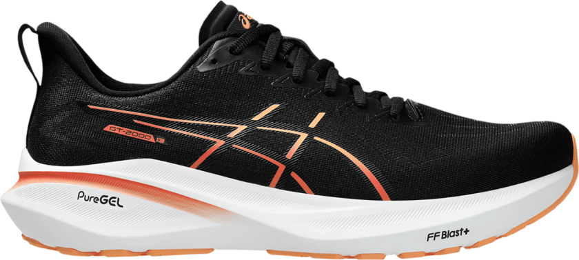 GT-2000 13, løpesko, herre Black/faded Orange