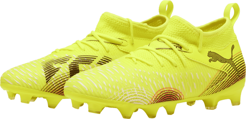 FUTURE 8 Match FG/AG Q2 25, fotballsko gress og kunstgress, junior Yellow Alert-Black