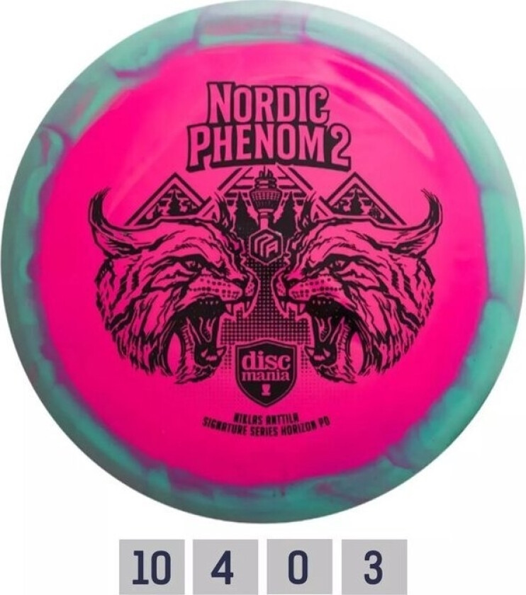 Discgolf Discmania Distance Driver S-Line Pd Nordic Phenom 2 Green/Pink 10/4/0/3