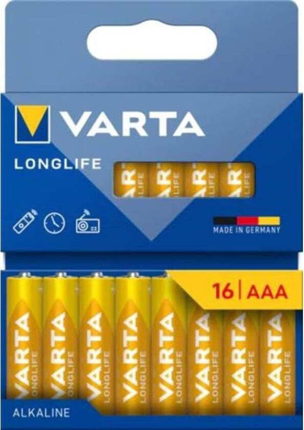 Longlife AAA - 16-Pack