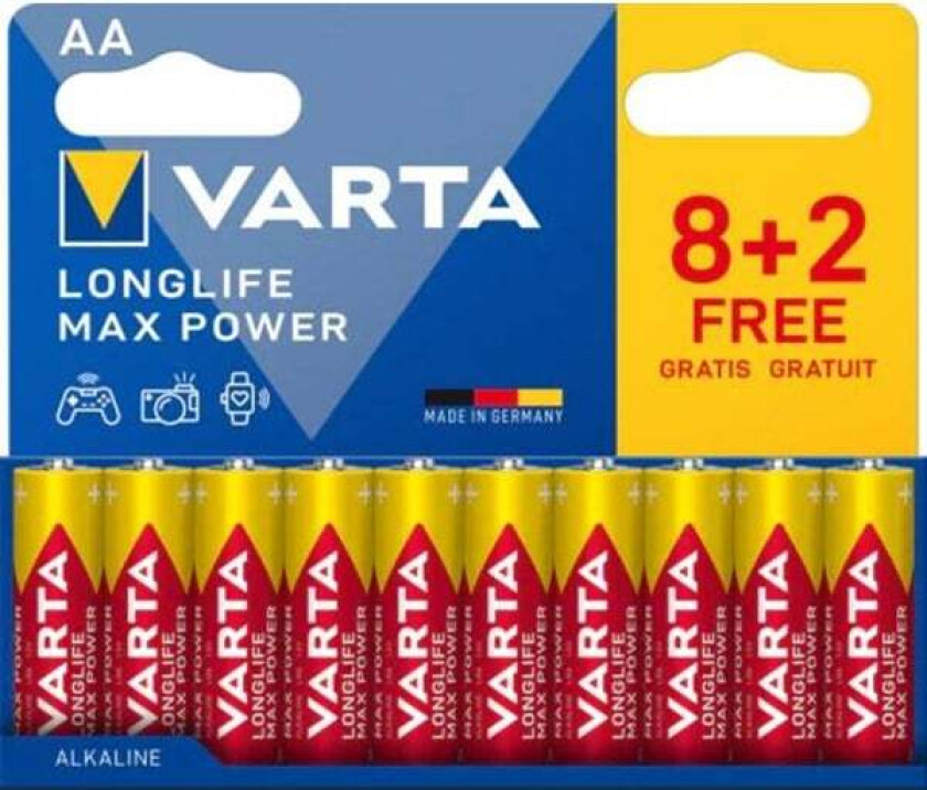 Longlife Max Power AA - 10-Pack