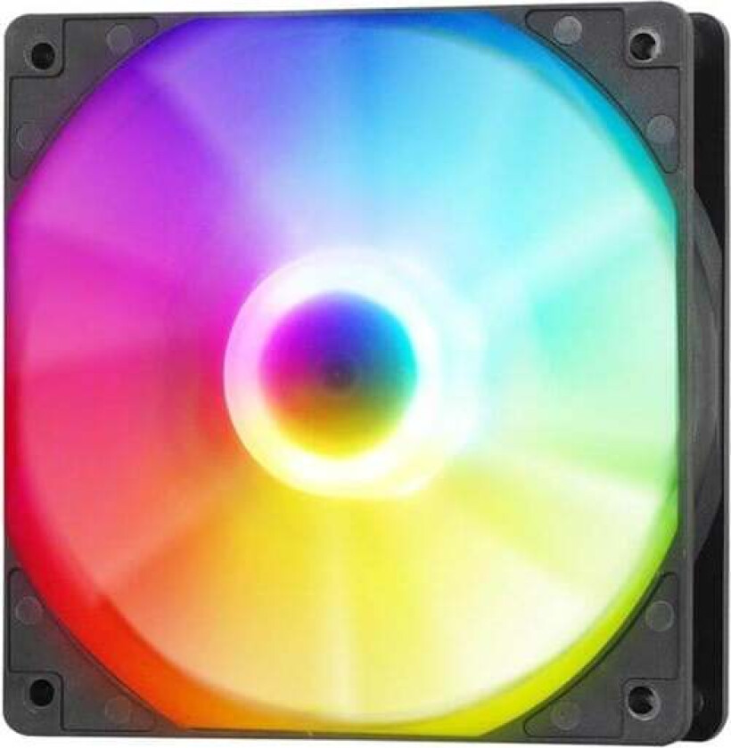 C7 3-in-1 computer fan (black) - Kabinettvifte - 120mm - Svart med RGB LED-lys - 23 dBA