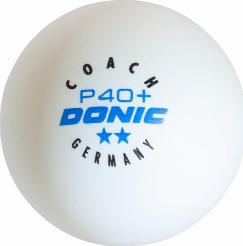 Bordtennisballer Donic P40+ Coach 2 Stk. 120 Stk Hvit