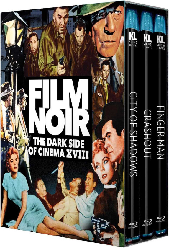 Film Noir: The Dark Side of Cinema XVIII: City of Shadows / Crashout / Finger Man Bluray