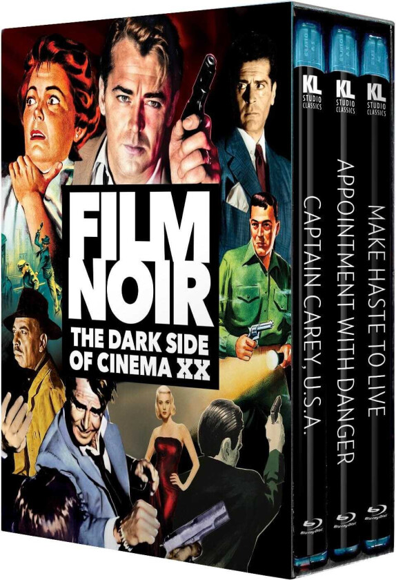 Film Noir: The Dark Side of Cinema XX: Captain Carey USA / Appointment with Danger / Make Haste to Live Bluray