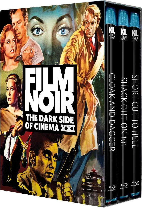 Film Noir: The Dark Side Of Cinema XXI: Cloak And Dagger / Shack Out On 101 / Short Cut To Hell Bluray