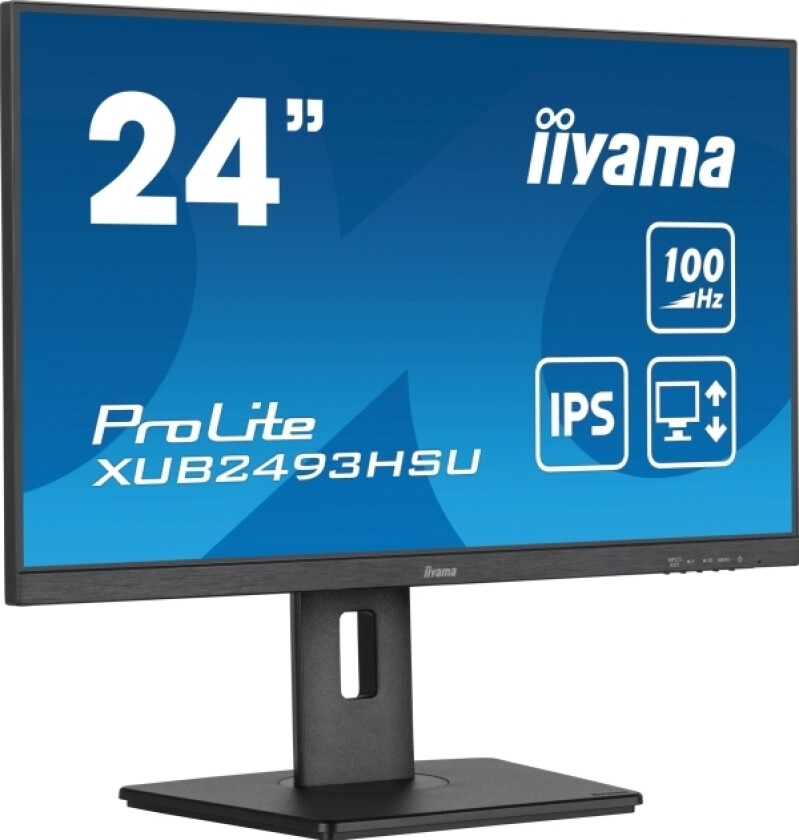 Prolite Xub2493hsu-B7 - Led-Skjerm - 24" (23.8" Synlig) - 1920 X 1080 Full Hd (1080P) @ 100 Hz - Ips - 250 Cd/M² - 1300:1 - 1 Ms - Hdmi, Displ