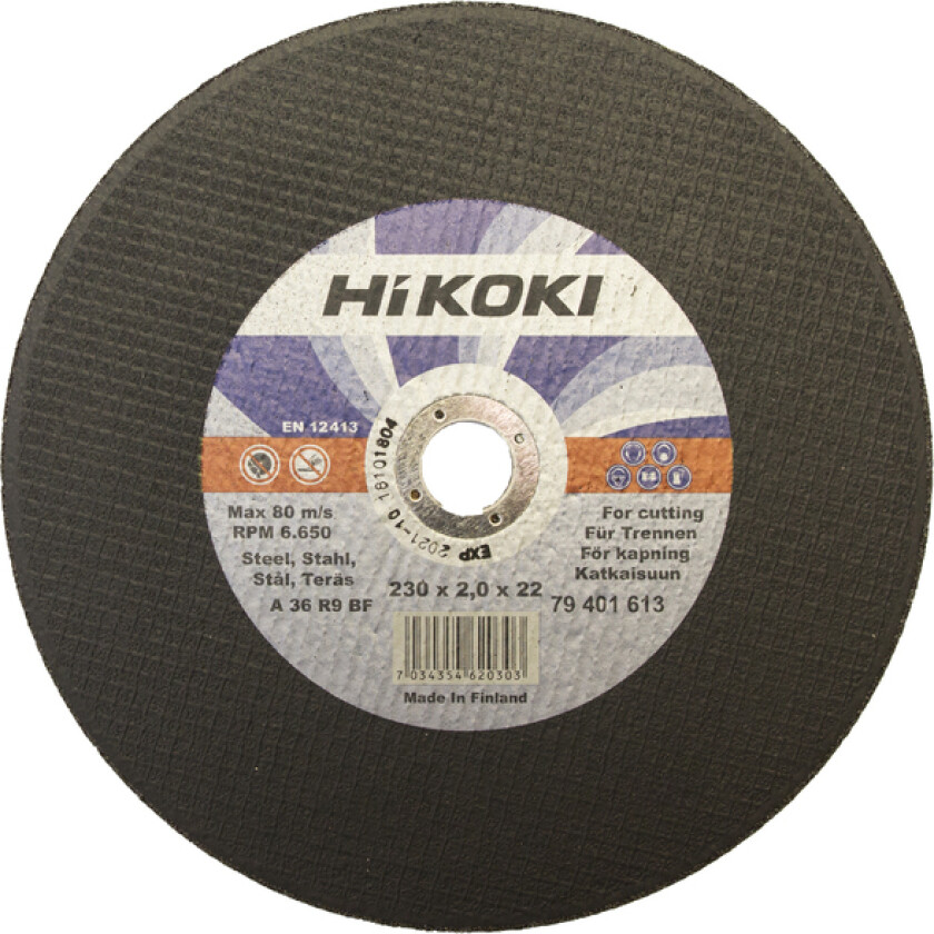 Kappeskive stål 125x2,0mm 401323