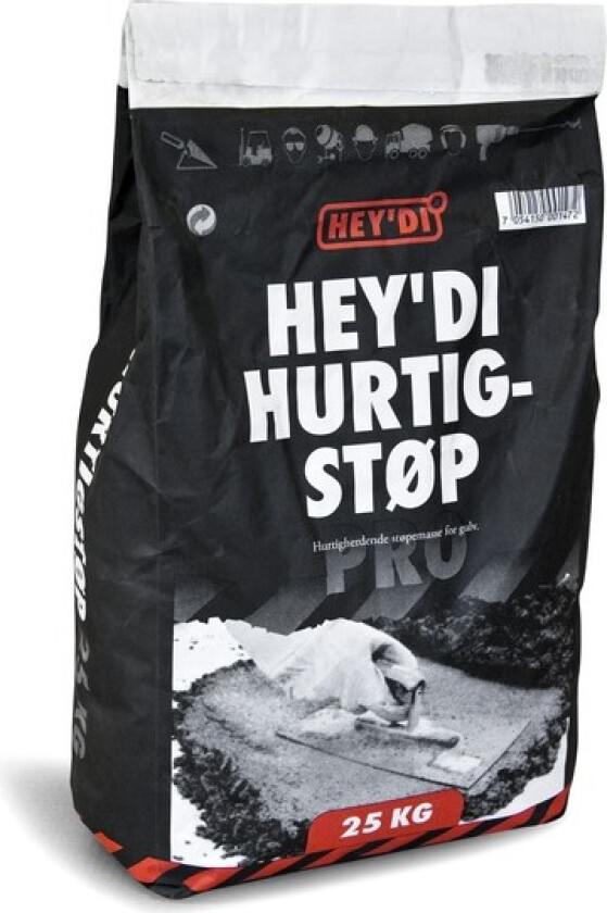 Hurtigstøp 25kg hurtigherdende støpemasse