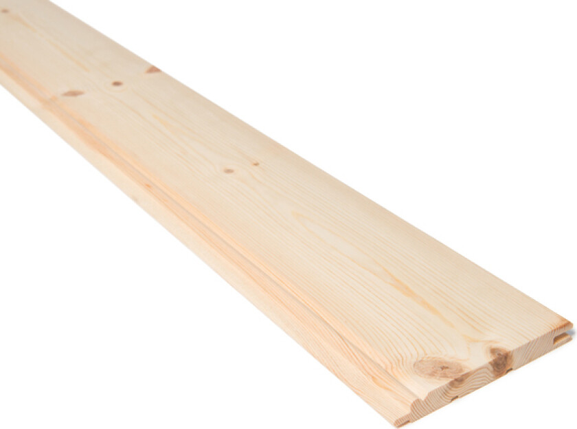 Perlestaffpanel furu 14x120 natur ubehandlet