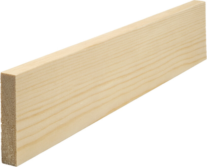Bilde av Glattkantlist ubehandlet furu 12x95 mm natur