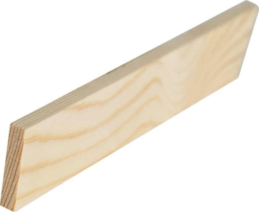 Glattkantlist ubehandlet furu 6x21 mm natur