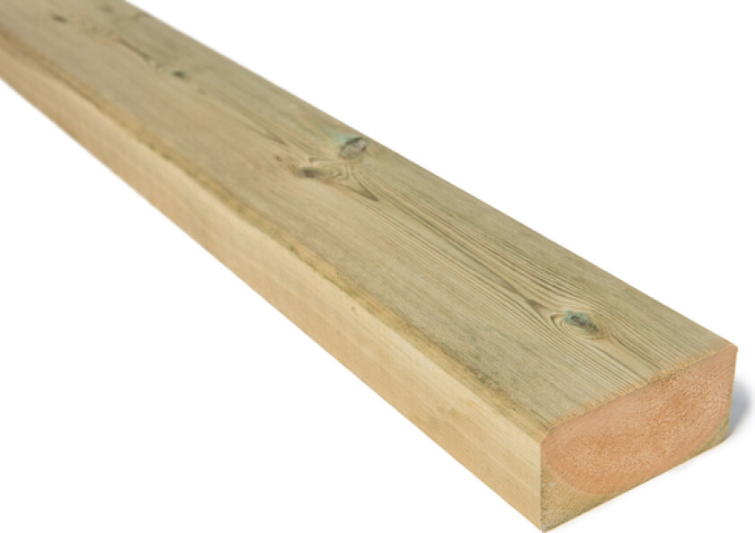 Konstruksjonsvirke furu 48x098x5100 c24 cu-impregnert stk 5,1 meter