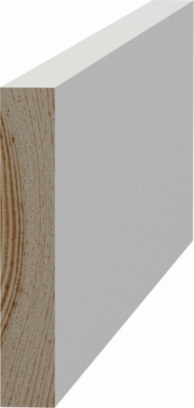 Bilde av Glattkant furu 12x070 hvitmalt
