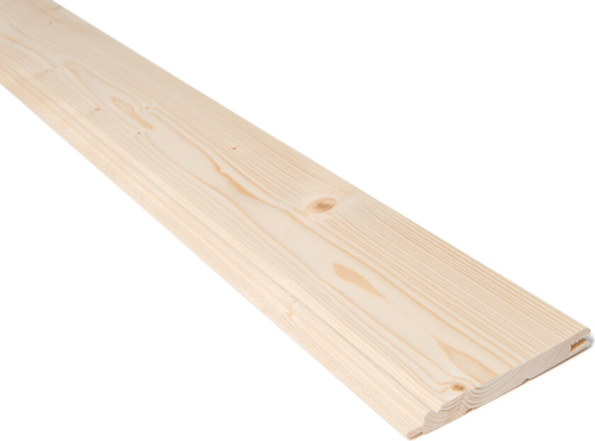 Perlestaffpanel gran 14x120 natur ubehandlet
