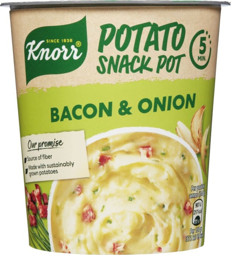 Snack Pot Potato Bacon&Løk 51g