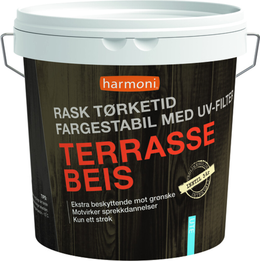 Terrassebeis hvitkalket 2,7l