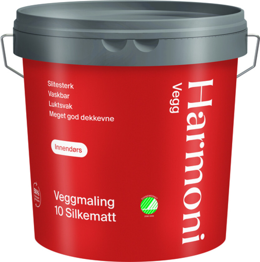 Veggmaling 10 hvit 2,7l