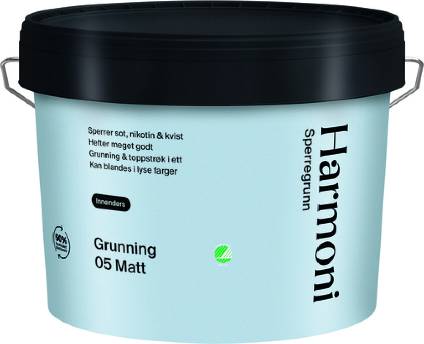 Sperregrunn hvit 9l